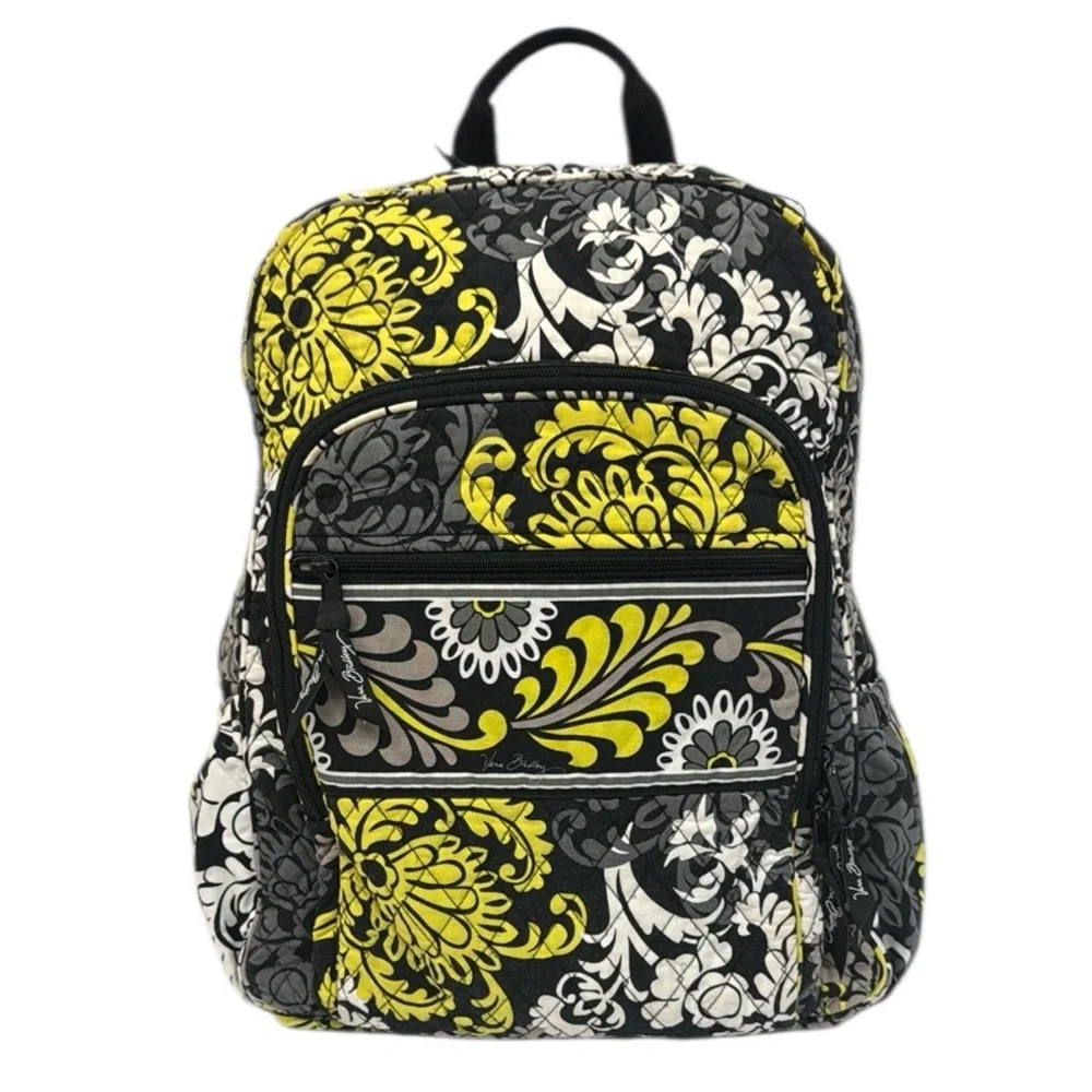 Vera Bradley Baroque Floral Medium Campus Laptop Tablet School Bag Backpack 16